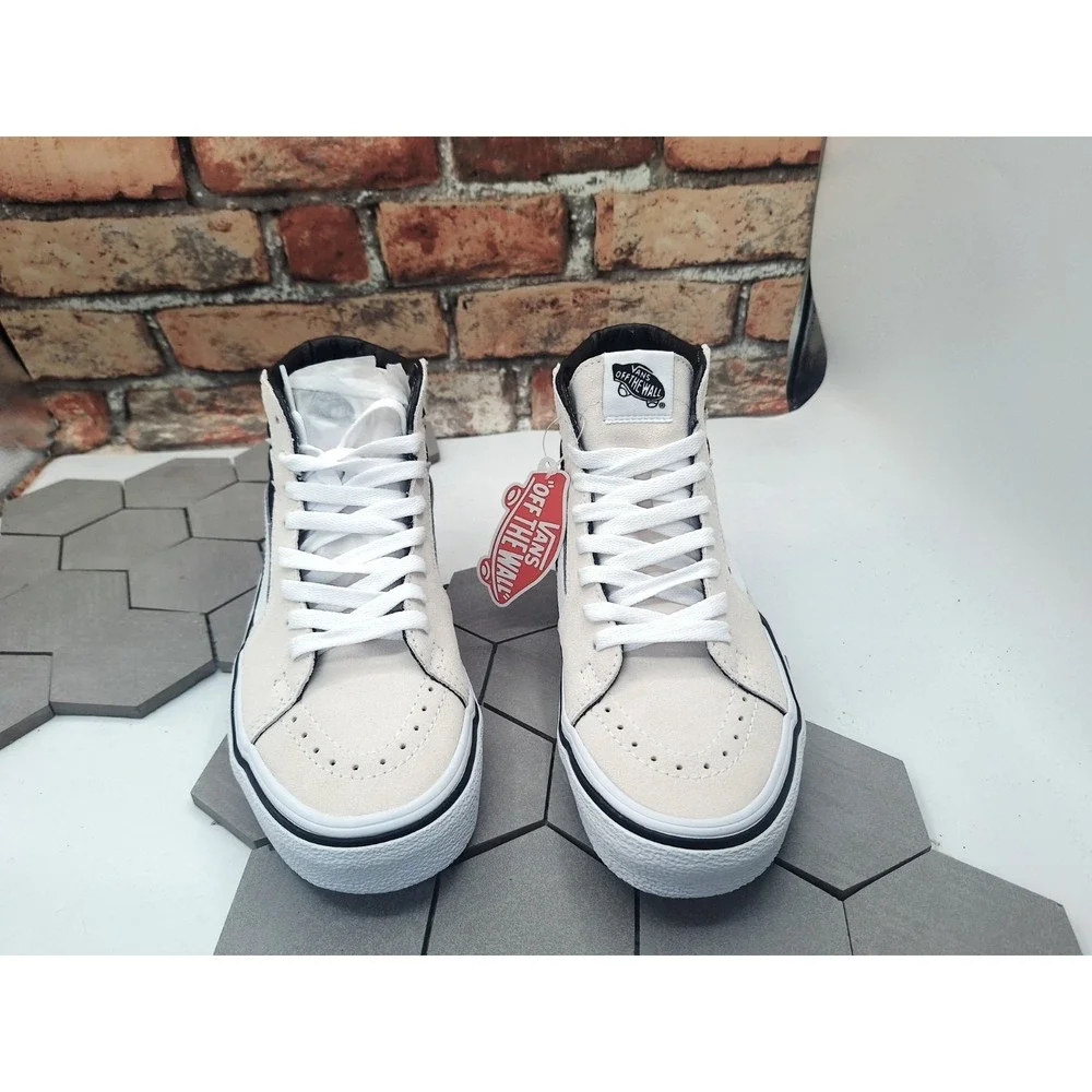 Vans Sk8-Hi Bolt Antique White Black Lightning 2022 Men Sz 6.5 / Women Sz 8.0